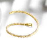 925 Sterling Silver Zircon Charm Bracelet for Women