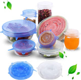 Reusable Silicone Stretch Lids – Airtight Food Covers for Bowls & Containers (6-Piece Set)
