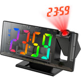 Digital Projection Alarm Clock with Time, Temperature, and Snooze