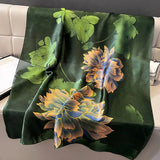 Spring Luxury Silk Scarf – Soft & Elegant Women's Shawl (85x180cm)