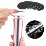 Electric Foot Callus Remover - Pedicure Tool with Sandpaper for Heels