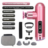 Mini Pocket Massage Gun with 6 Speed Levels & Heat Therapy – Portable Deep Tissue Massager