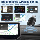 2-in-1 Wireless CarPlay & Android Auto Adapter – USB/Type-C Plug & Play