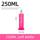 Botella de agua de silicona plegable para deportes al aire libre: ligera y portátil, 500 ml, sin BPA