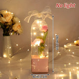 Eternal Galaxy Rose in Glass Dome - Colorful LED Flower Gift for Valentine's Day