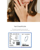 Square CZ Engagement Ring – Gold-Plated 925 Sterling Silver Wedding Band