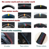 Premium 15-Inch Artificial Leather Steering Wheel Cover – Durable All-Season Protection