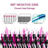 3-in-1 Hot Air Spin Brush - Hair Dryer, Volumizer & Curling Styler