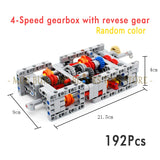 Car Model Building Blocks – DIY Speed Engine Transmission Brick Set for Teens & Adults