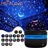 Galaxy Starry Night Light Projector, LED Ocean Wave & USB Home Decor
