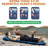 Inflatable Waterproof Camping Mattress with Built-In Pump