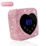 Professional Cordless UV/LED Nail Lamp - 72W Rechargeable Gel Polish Dryer with 5 Timer Settings