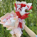 Hello Kitty Plush Bouquet - Sanrio Flower Doll Gift Set (35cm)