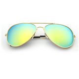 FOENIXSONG Fashion Pilot Round Gradient Mirror Sunglasses for Men & Women