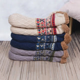 Cozy Non-Slip Winter Socks for Women & Men – Warm Fleece-Lined Home Slipper Socks