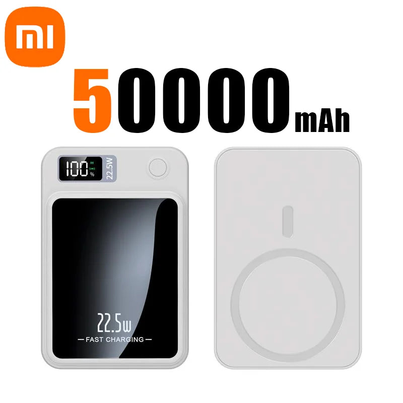 100000mAh Magnetic Wireless Power Bank – 22.5W Super Fast Charging for iPhone, Samsung & More