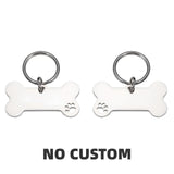 Custom Engraved Stainless Steel Pet ID Tag – Personalized Dog & Cat Nameplate