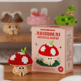 Mushroom & Vegetable Building Block Set – 6 Creative DIY Models for Kids