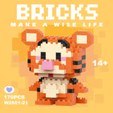 Disney & Sanrio Character Building Blocks Set - 108 Style Stitch & Hello Kitty Collection