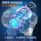 15KPa Cordless Car Vacuum Cleaner - 3-in-1 Handheld Blower & Inflator for Car & Home