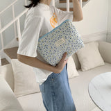 Bolsa de pañales para bebé, bolsa de pañales con estampado de dibujos animados, bolso de mano con cremallera, paquete de transporte, bolsa de almacenamiento de pañales para viajes al aire libre, bolsa de almacenamiento multifuncional