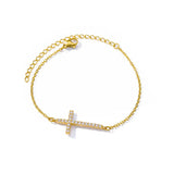 Pulsera de acero inoxidable con dijes de moda para mujer: diseño de plantas con cierre de pinza de langosta