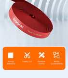 Organizador de cables reutilizable: enrollador de cables y gestión de cables para cargadores USB, auriculares y más