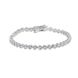 Elegant Cubic Zirconia Tennis Chain Bracelet for Women