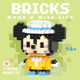 Disney & Sanrio Character Building Blocks Set - 108 Style Stitch & Hello Kitty Collection