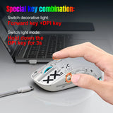 Rechargeable RGB Bluetooth Gaming Mouse with 3 Connectivity Modes – 3600 DPI, Wireless for PC, Laptop, Tablet
