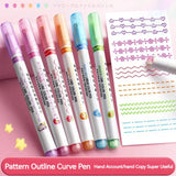 Pastel Highlighter Pen Set – 6-Color Markers for Note-Taking, Journaling & Office Use