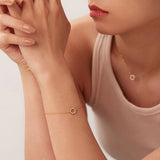 Classic Gold-Plated Stainless Steel Snake Chain Bracelet for Women