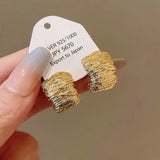 Pendientes de metal geométricos estilo punk: pendientes colgantes de grano irregular vintage para mujer