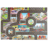 Alfombra de juegos para bebés: mapa interactivo de carreteras de la ciudad para divertirse y aprender