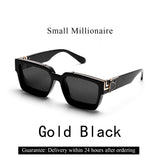 Gafas de sol Ruiao Retro Black Millionaire: gafas de sol de diseño de lujo 2024
