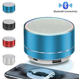 Mini Bluetooth Steel Speaker – Portable Wireless Subwoofer with HD Stereo Sound & TF Card Support