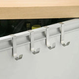 Ganchos multiusos para puertas de armarios: perchero de acero inoxidable para colgar abrigos, toallas, sombreros y más