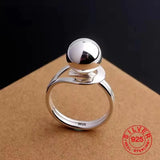 925 Sterling Silver Irregular Geometric Ring – Minimalist Jewelry for Women