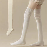 Women’s Knee-High Socks – Thin, Stretchy & Stylish Solid Color Stockings