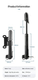 Mini Portable Bike Pump with Pressure Gauge for AV/FV Valves