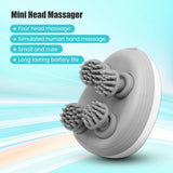 Mini Electric Head Massager – Portable Scalp Relaxation Tool with 4 Nodes & Long Battery Life