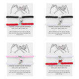 Magnetic Couple Bracelets Set - Romantic Heart Matching Bracelets for Him & Her