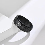 Viking Spinner Ring – Stainless Steel Anxiety Relief Ring with Celtic Knot Design