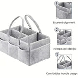 Bolsa para pañales de bebé Organizador Bolsa de soporte portátil Cambiador y caja de almacenamiento de artículos esenciales para la guardería del automóvil Bolsa para pañales Bolsa para pañales de bebé