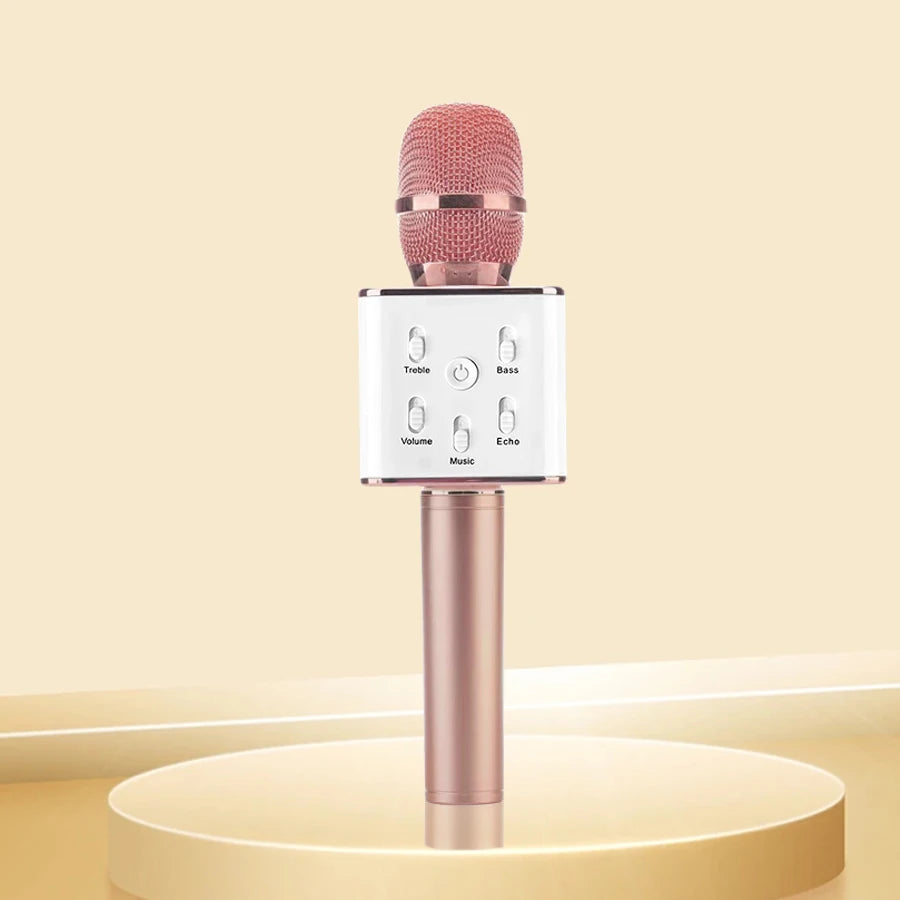 Wireless Bluetooth Karaoke Microphone with LED Lights – Portable Handheld Mic for Home Parties & KTV