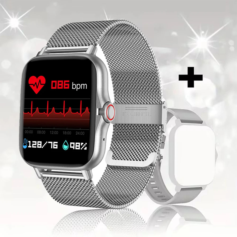 2024 Smart Watch with Bluetooth Call, Blood Oxygen & Heart Rate Monitoring – Android & iOS Compatible
