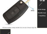 Durable 3-Button Ford Key Fob Shell Replacement with Uncut Blade