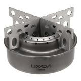 Compact Titanium Mini Alcohol Stove with Stable Cross Stand for Camping