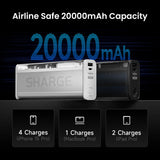 140W 20000mAh Power Bank with Smart Display - Fast Charging for MacBook & iPhone