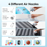 Portable Mini Electric Air Pump with LED Light, Fast Inflation & Deflation for Outdoor Use